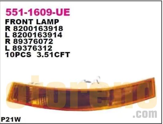 TAMPON SINYAL LAMBASI SAG DUYSUZ RENAULT MASTER / MOVANO / INTERSTAR 5511609 -C1