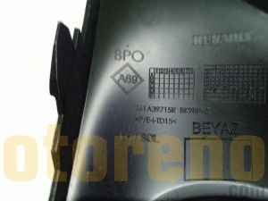 LOGAN/SANDERO/CLİO 4 SİS FAR ÇERÇEVESİ 261A39715R K2